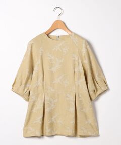 SCAPA / スキャパ シャツ・ブラウス | リネンコットンジャカードブラウス