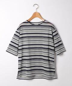 トリニティボーダー五分袖カットソー