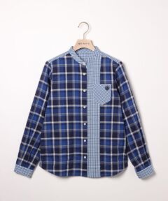 SCAPA コットンパッチワークシャツブラウス SCAPA / スキャパ （レディース） シャツ・ブラウス