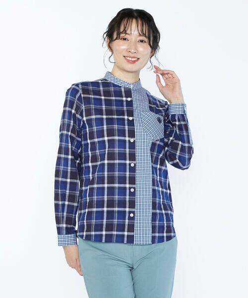 SCAPA / スキャパ シャツ・ブラウス | チェックパッチワークブラウス | 詳細1