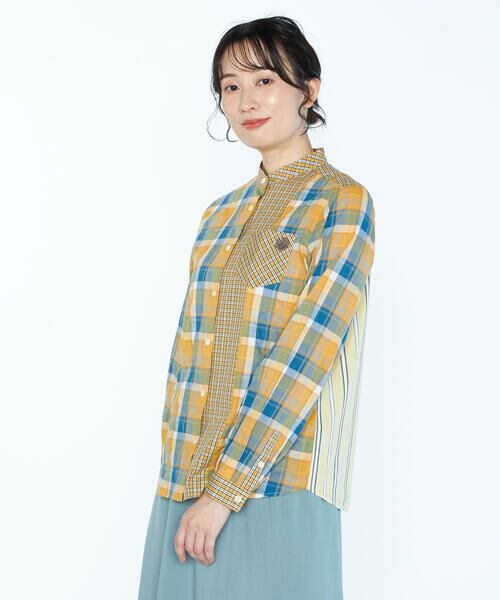 SCAPA / スキャパ シャツ・ブラウス | チェックパッチワークブラウス | 詳細13