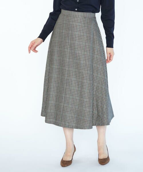SCAPA / スキャパ ミニ・ひざ丈スカート | ムーンチェックツィードスカート | 詳細6