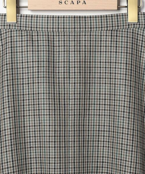 SCAPA / スキャパ ミニ・ひざ丈スカート | ムーンチェックツィードスカート | 詳細2