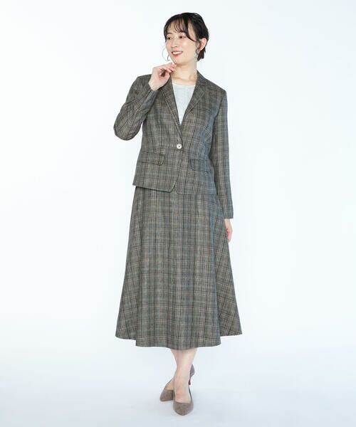 SCAPA / スキャパ ミニ・ひざ丈スカート | ムーンチェックツィードスカート | 詳細9