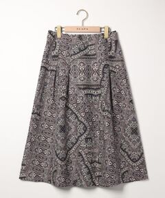 SCAPA / スキャパ ミニ・ひざ丈スカート | ジャカードサラサスカート