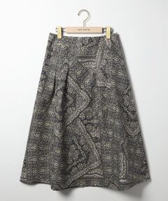 SCAPA / スキャパ ミニ・ひざ丈スカート | ジャカードサラサスカート