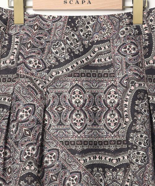 SCAPA / スキャパ ミニ・ひざ丈スカート | ジャカードサラサスカート | 詳細2