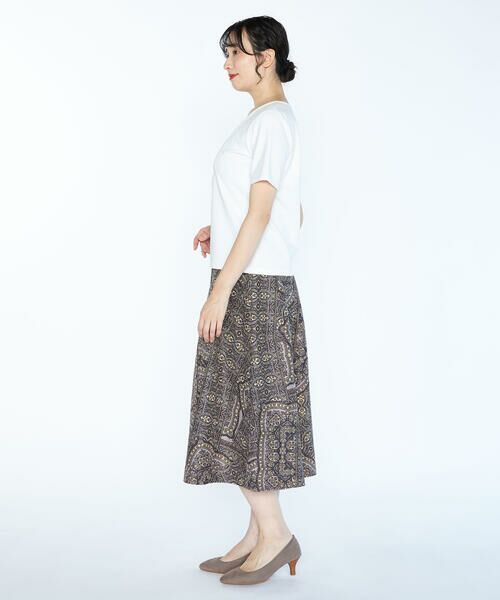 SCAPA / スキャパ ミニ・ひざ丈スカート | ジャカードサラサスカート | 詳細11