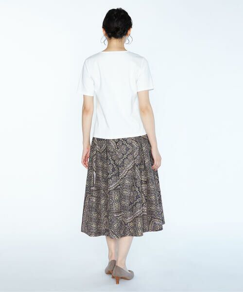 SCAPA / スキャパ ミニ・ひざ丈スカート | ジャカードサラサスカート | 詳細12