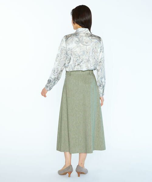 SCAPA / スキャパ ミニ・ひざ丈スカート | リネンコットンストレッチスカート | 詳細5