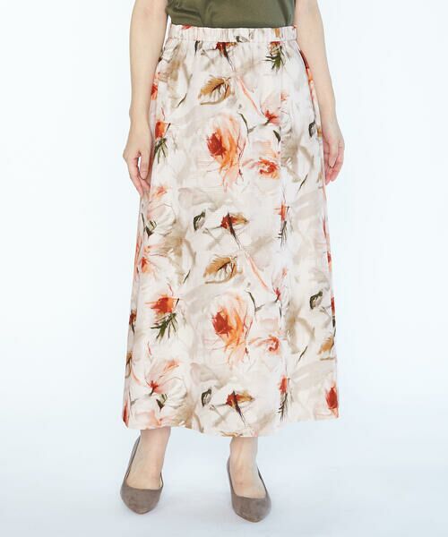 SCAPA / スキャパ ミニ・ひざ丈スカート | ビンダフラワースカート | 詳細1