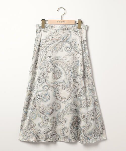 SCAPA / スキャパ ミニ・ひざ丈スカート | ビンダペーズリースカート（ライトグリーン）
