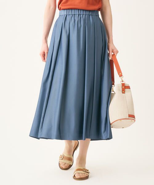 SCAPA / スキャパ ミニ・ひざ丈スカート | 【ＷＥＢ限定】イージースムーススカート | 詳細1