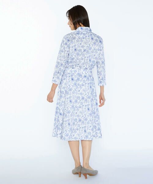 SCAPA / スキャパ ミニ・ひざ丈スカート | Ｌｉｂｅｒｔｙ　Ｐｒｉｎｔモノフラワースカート | 詳細5