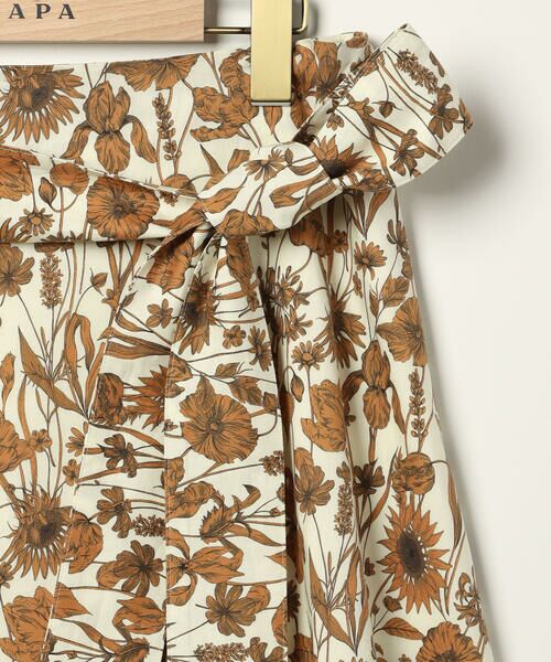 SCAPA / スキャパ ミニ・ひざ丈スカート | Ｌｉｂｅｒｔｙ　Ｐｒｉｎｔモノフラワースカート | 詳細11