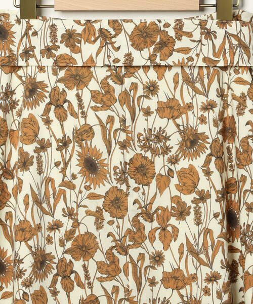 SCAPA / スキャパ ミニ・ひざ丈スカート | Ｌｉｂｅｒｔｙ　Ｐｒｉｎｔモノフラワースカート | 詳細10