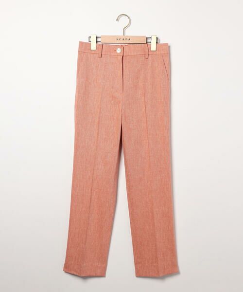 SCAPA/スキャパ リネンコットンストレッチパンツ オレンジ 38 SCAPA/スキャパ リネンコットンストレッチパンツ オレンジ 38