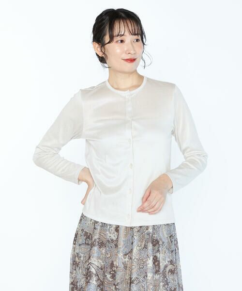 SCAPA / スキャパ カットソー | リブスムースカーディガンカットソー | 詳細10