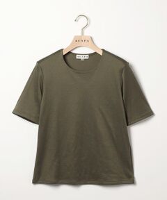 SCAPA / スキャパ カットソー | リブスムースプルオーバーカットソー