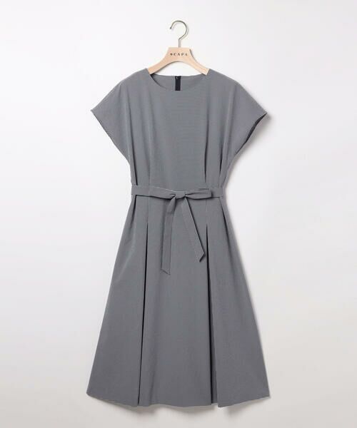 SCAPA / スキャパ ギンガムジャカードノースリーブカットソー ギンガムジャカードノースリーブカットソー｜カットソー｜SCAPA