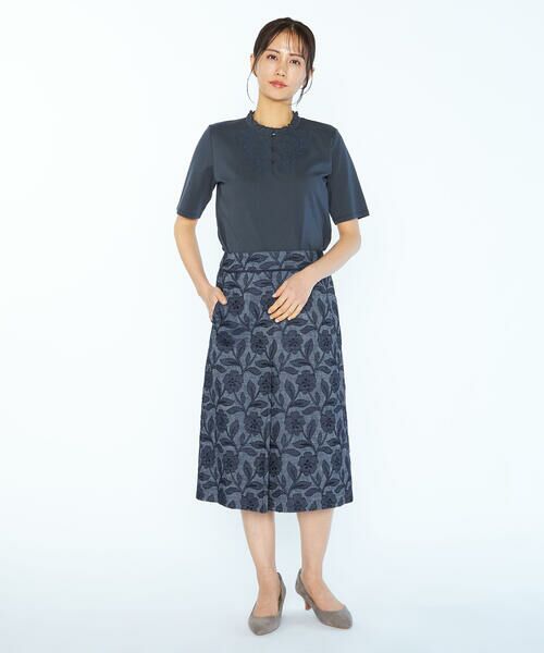 SCAPA / スキャパ ミニ・ひざ丈スカート | アスペジエンブロイダリースカート | 詳細3