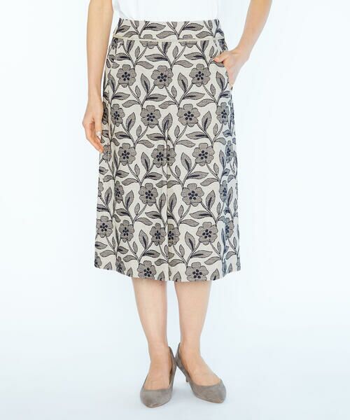 SCAPA / スキャパ ミニ・ひざ丈スカート | アスペジエンブロイダリースカート | 詳細1