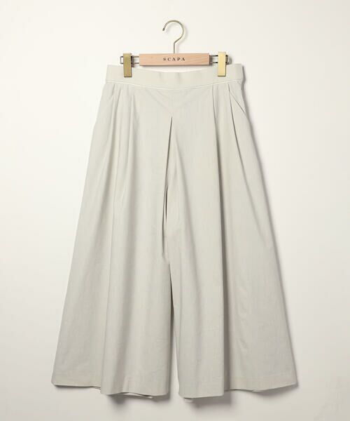 SCAPA / スキャパ その他パンツ | ストレッチコットンガウチョパンツ（グレー）