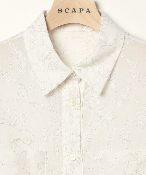 SCAPA / スキャパ シャツ・ブラウス | フラワーエンブロイダリーブラウス | 詳細7