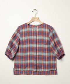 SCAPA / スキャパ シャツ・ブラウス | リネンチェックブラウス