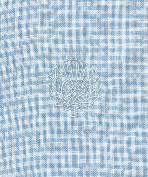 SCAPA / スキャパ シャツ・ブラウス | リネンギンガム半袖ブラウス | 詳細1