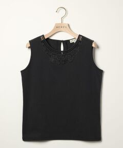 SCAPA / スキャパ カットソー | エンブロジャージノースリーブカットソー