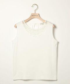 SCAPA / スキャパ カットソー | エンブロジャージノースリーブカットソー