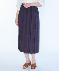 SCAPA / スキャパ ミニ・ひざ丈スカート | リバーシブルジャカードスカート