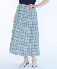SCAPA / スキャパ ミニ・ひざ丈スカート | エアリーチェックスカート