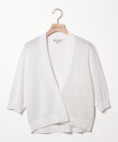 SCAPA / スキャパ ニット・セーター | フレニット半袖カーディガン