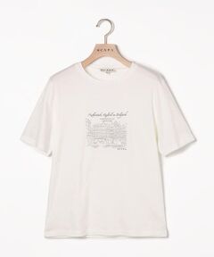SCAPA / スキャパ カットソー | コットンスムース刺繍カットソー