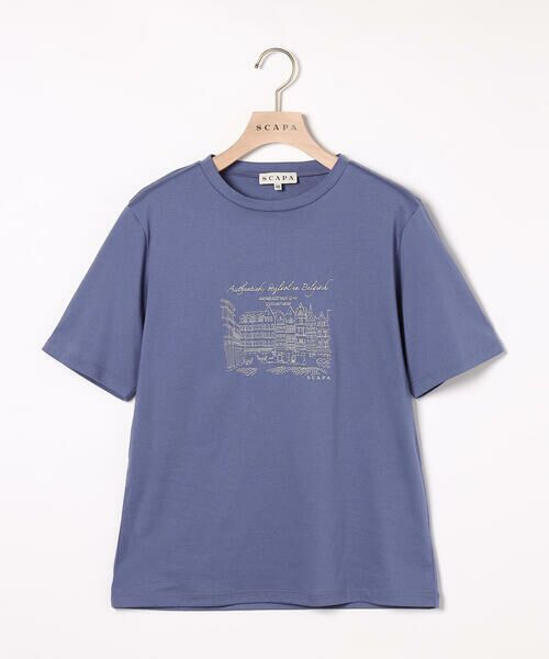 SCAPA / スキャパ カットソー | コットンスムース刺繍カットソー | 詳細4
