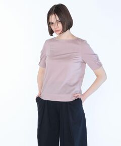 SCAPA / スキャパ カットソー | ギンガムジャカードカットソー