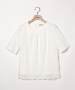 SCAPA / スキャパ カットソー | レースジャージ半袖カットソー