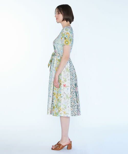 Liberty Printパッチワークワンピース｜手洗い可｜SCAPA