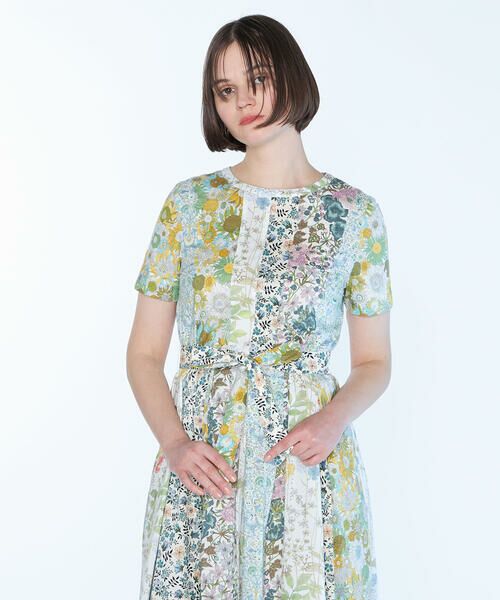 Liberty Printパッチワークワンピース （ドレス）｜SCAPA