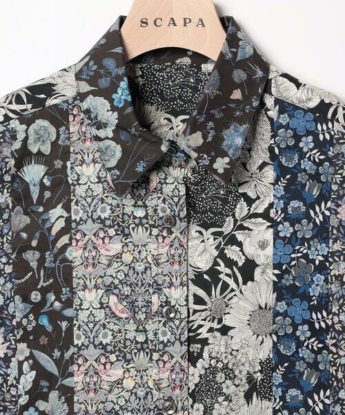 SCAPA / スキャパ シャツ・ブラウス | Liberty Printパッチワーク2ブラウス | 詳細6