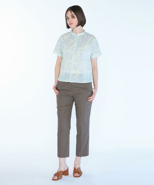 SCAPA / スキャパ シャツ・ブラウス | Liberty Printウェーブスタンド衿ブラウス | 詳細3