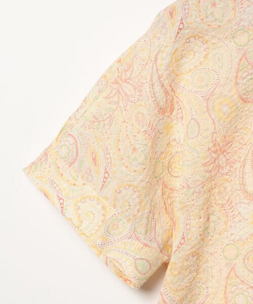 SCAPA / スキャパ シャツ・ブラウス | Liberty Printウェーブスタンド衿ブラウス | 詳細11