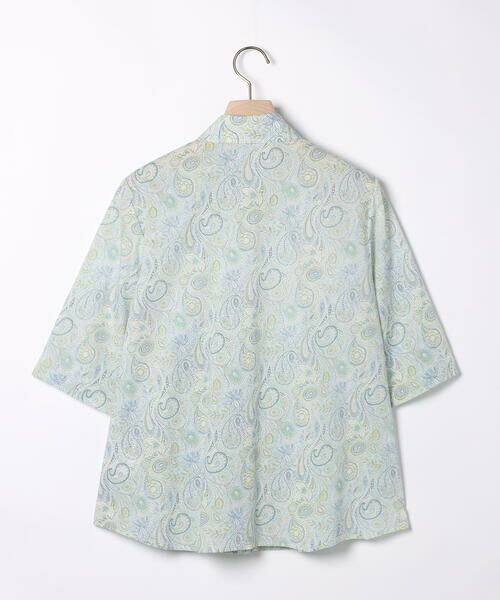 SCAPA / スキャパ シャツ・ブラウス | Liberty Printウェーブシャツ衿ラウス | 詳細1