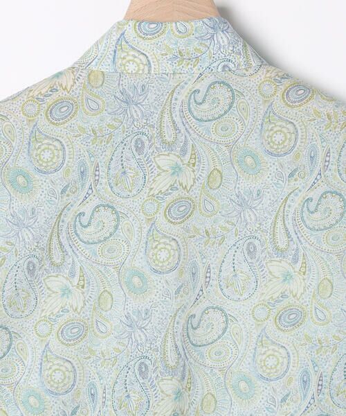 SCAPA / スキャパ シャツ・ブラウス | Liberty Printウェーブシャツ衿ラウス | 詳細3