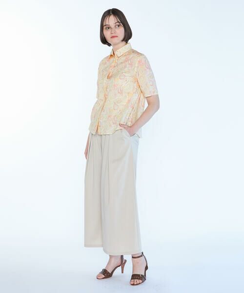 SCAPA / スキャパ シャツ・ブラウス | Liberty Printウェーブシャツ衿ラウス | 詳細7