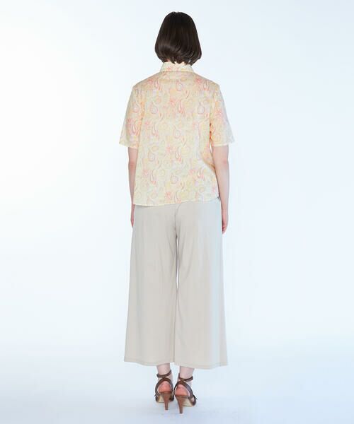 SCAPA / スキャパ シャツ・ブラウス | Liberty Printウェーブシャツ衿ラウス | 詳細9