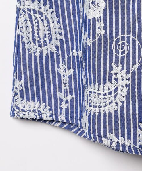 SCAPA / スキャパ シャツ・ブラウス | エンブロペーズリーストライプブラウス | 詳細5