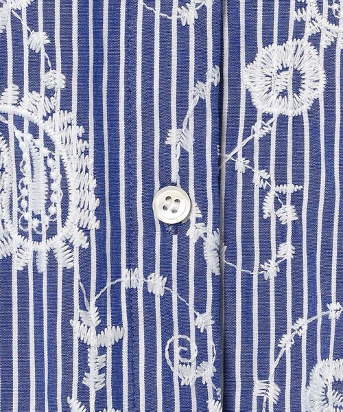 SCAPA / スキャパ シャツ・ブラウス | エンブロペーズリーストライプブラウス | 詳細6